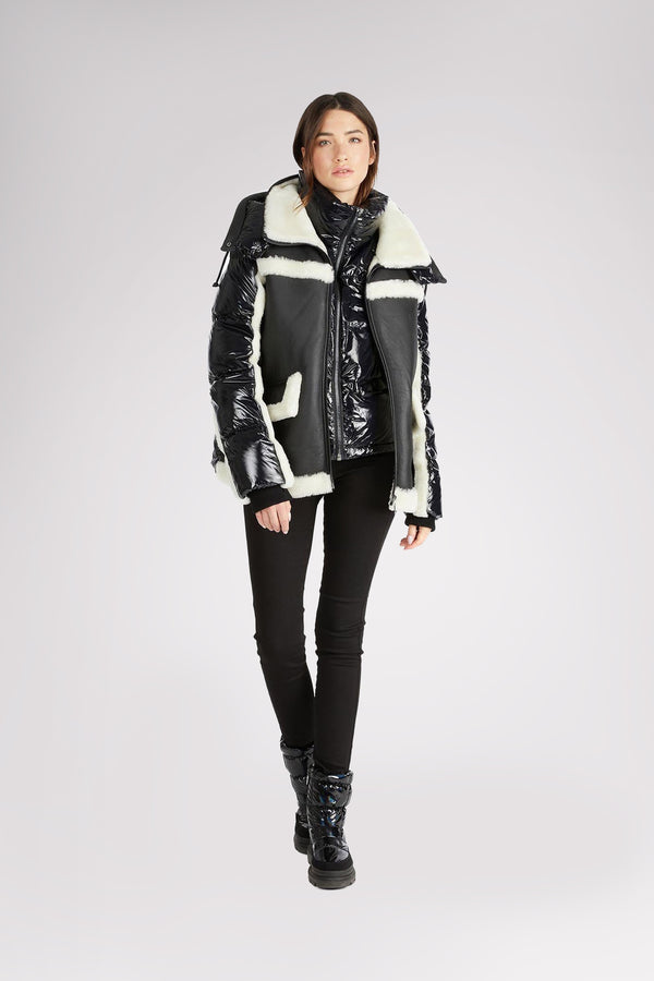 pajar canada Danique Women's Luxury 3-in-1 Mixed-Media Puffer