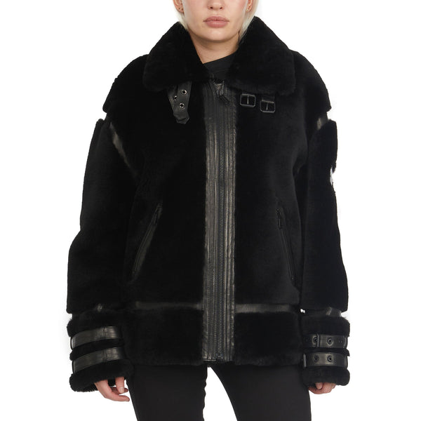 pajar canada Jenny Women's Front Zip Shearling Jacket