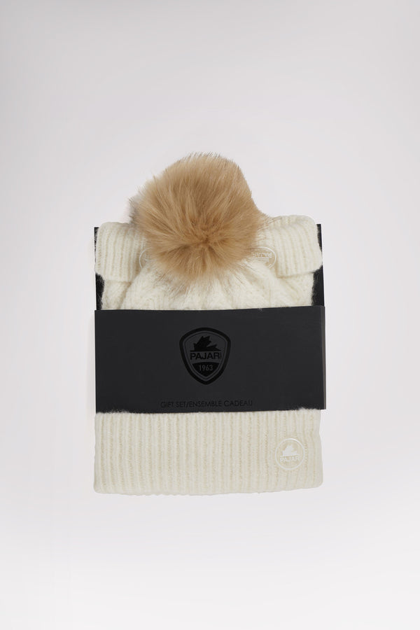 Pajar Canada Kendra Women's Textured Hat And Mitten Set