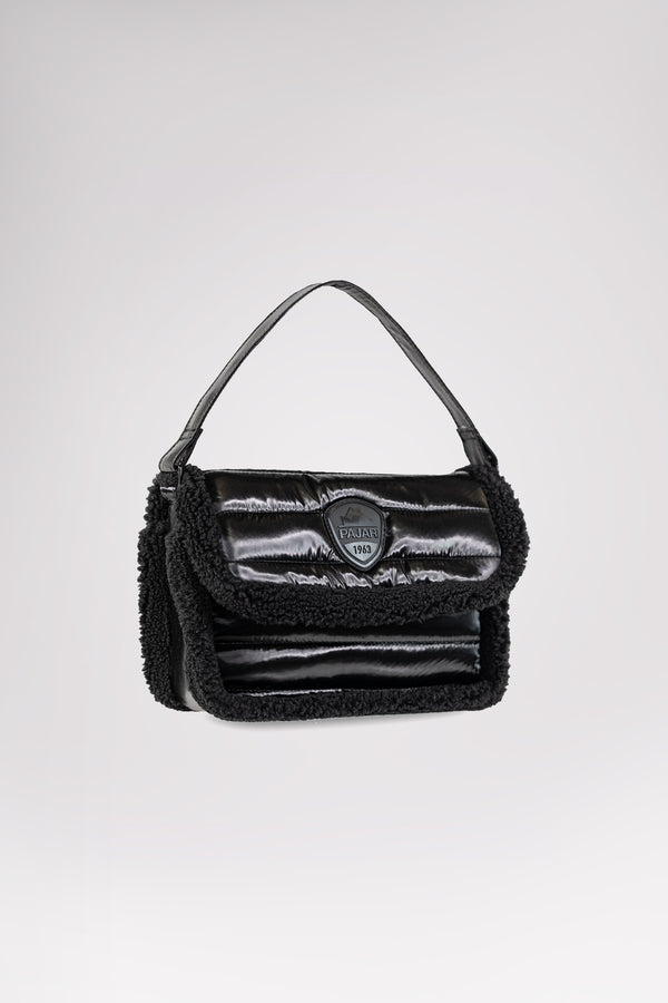 pajar canada Shearling Puffy Shoulder Bag