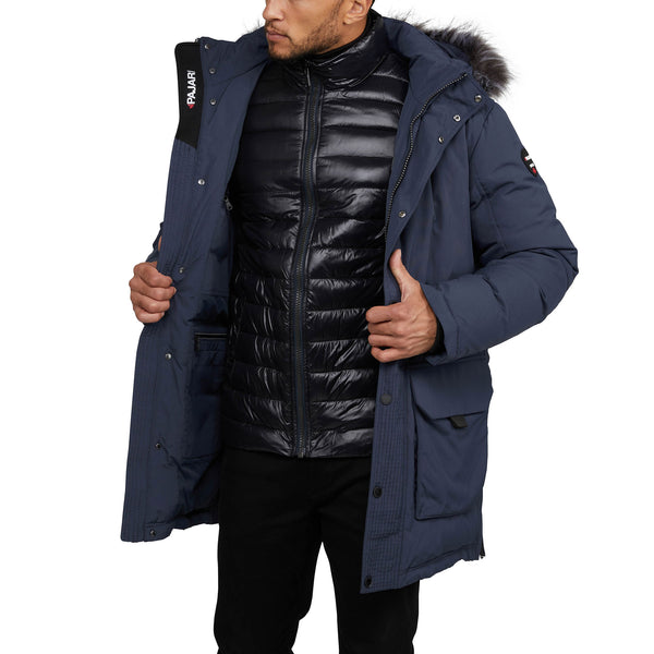 Pajar Canada Parsenn Men's 3-in-1 Parka W/ Faux Fur Trim