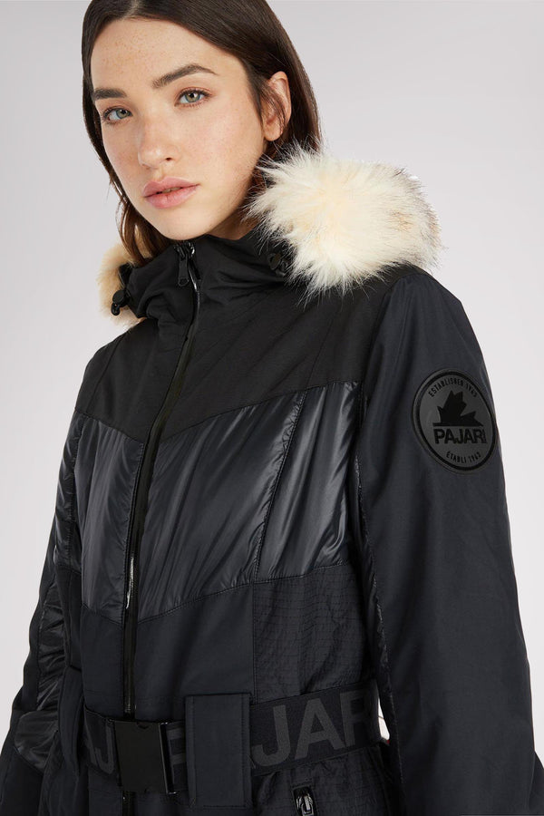 Pajar Canada Pearl Women's Ski Jumpsuit W/ Faux Fur Trim