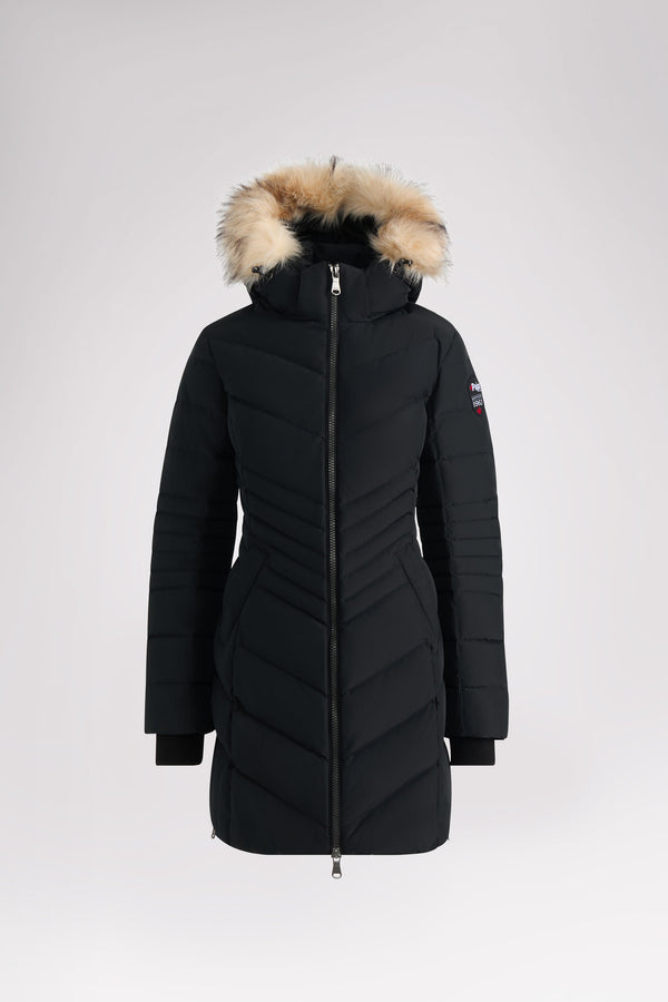 Pajar Canada Queens Quilted Puffer W/Faux Fur Hood Trim