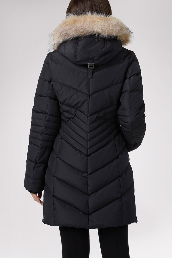 Pajar Canada Queens Quilted Puffer W/Faux Fur Hood Trim