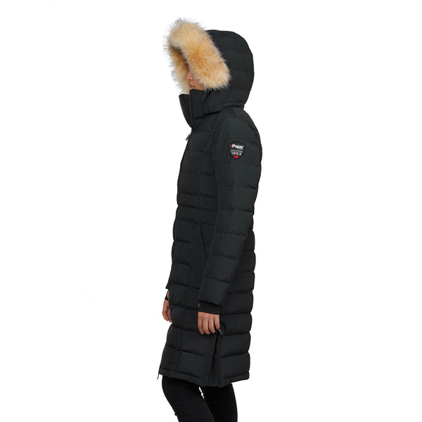 Pajar Canada Venice Women's Long Puffer W/ Removable Faux-fur Trim