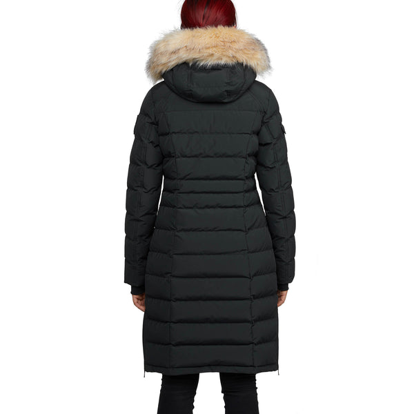 Pajar Canada Venice Women's Long Puffer W/ Removable Faux-fur Trim