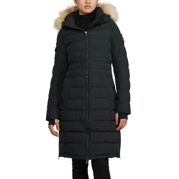 pajar canada Venice Women's Long Puffer w/ removable faux-fur trim