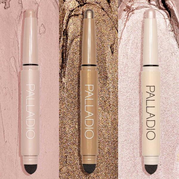 palladio Bronze Pearl Radiance Eyeshadow Stick Trio none