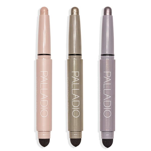 Palladio Gleaming Rose Quartz Eyeshadow Stick Trio None