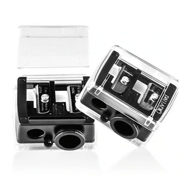 Palladio DOUBLE BARREL PENCIL SHARPENER Black