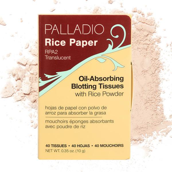 palladio RICE PAPER OIL BLOTTING SHEETS Translucent 1-Pack