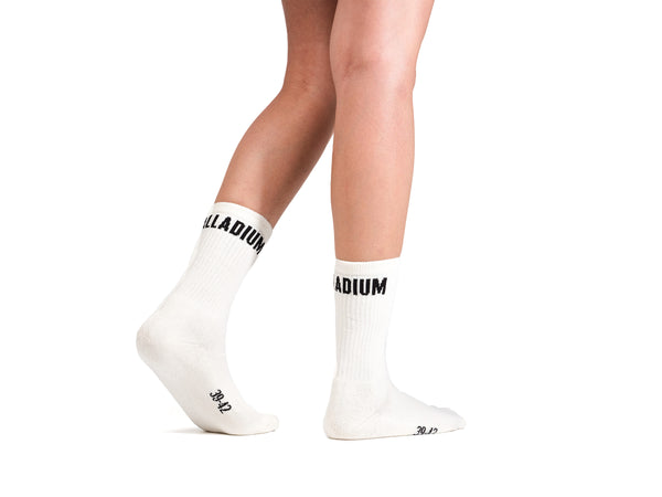 palladium MID HT LOGO SOCK 01 OFF WHITE