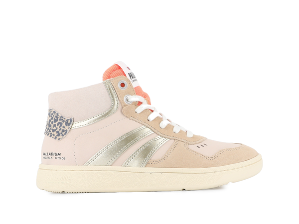 Palladium PALLACUP CHUKKA LTH ALMOND MILK/GOLD