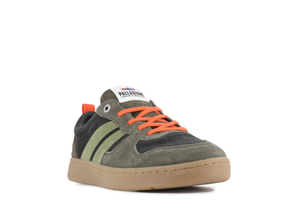 Palladium PALLACUP FLAME SUEDE BELUGA/OLIVE NIGHT