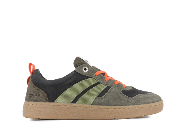 palladium PALLACUP FLAME SUEDE BELUGA/OLIVE NIGHT