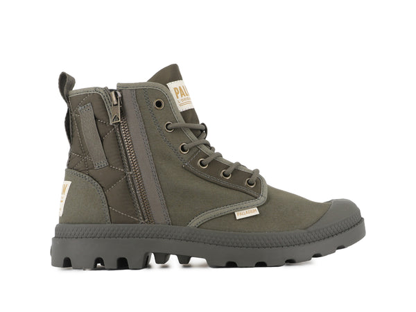 Palladium PAMPA DETROIT ZIP OLIVE NIGHT