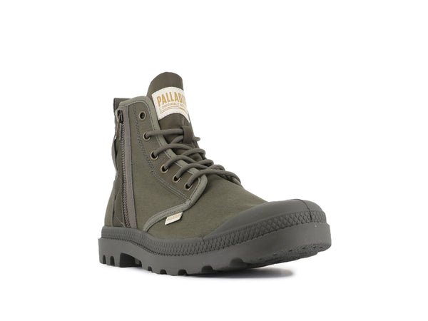 Palladium PAMPA DETROIT ZIP OLIVE NIGHT