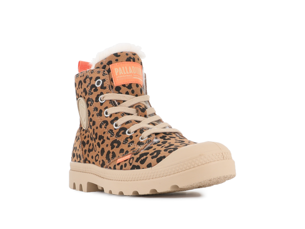 Palladium PAMPA HI ZIP WL LEO DEAR BROWN / BLACK