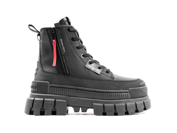 Palladium REVOLT BOOT ZIP LEATHER BLACK/BLACK