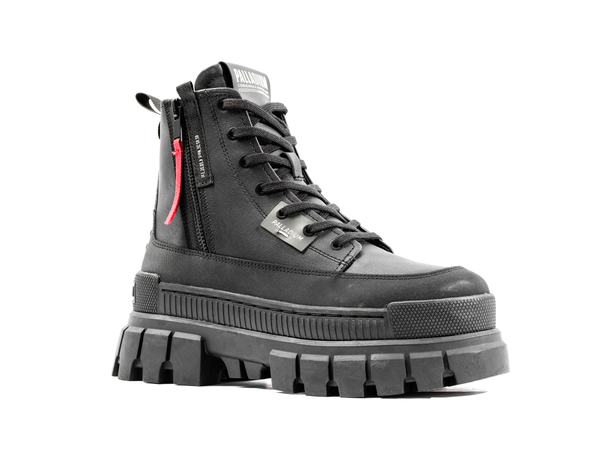 Palladium REVOLT BOOT ZIP LEATHER BLACK/BLACK