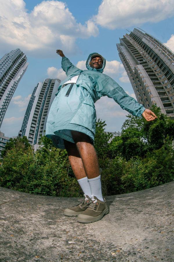 Palladium WINDBREAKER JACKET BLUE GRAY