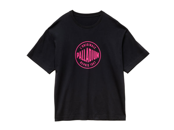 palladium UNISEX PALLADIUM FRANCE LOGO COTTON T-SHIRT BLACK