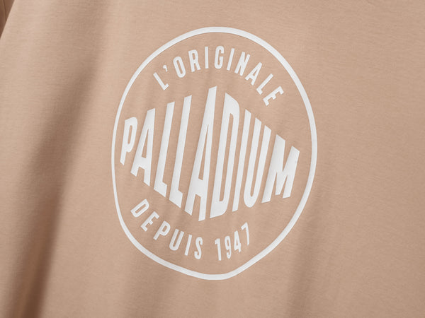 Palladium UNISEX PALLADIUM FRANCE LOGO COTTON T-SHIRT CUBAN SAND
