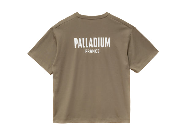 Palladium UNISEX PALLADIUM FRANCE LOGO COTTON T-SHIRT DUSKY GREEN
