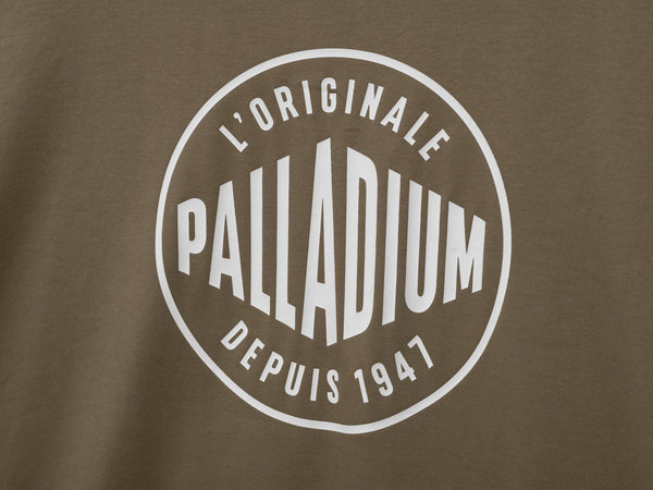 Palladium UNISEX PALLADIUM FRANCE LOGO COTTON T-SHIRT DUSKY GREEN