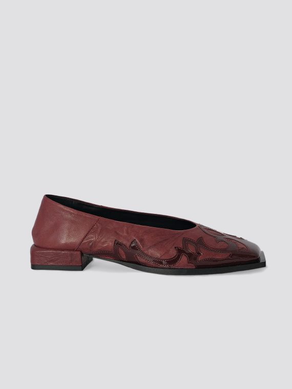 pallas Fire Ballerinas Burgundy
