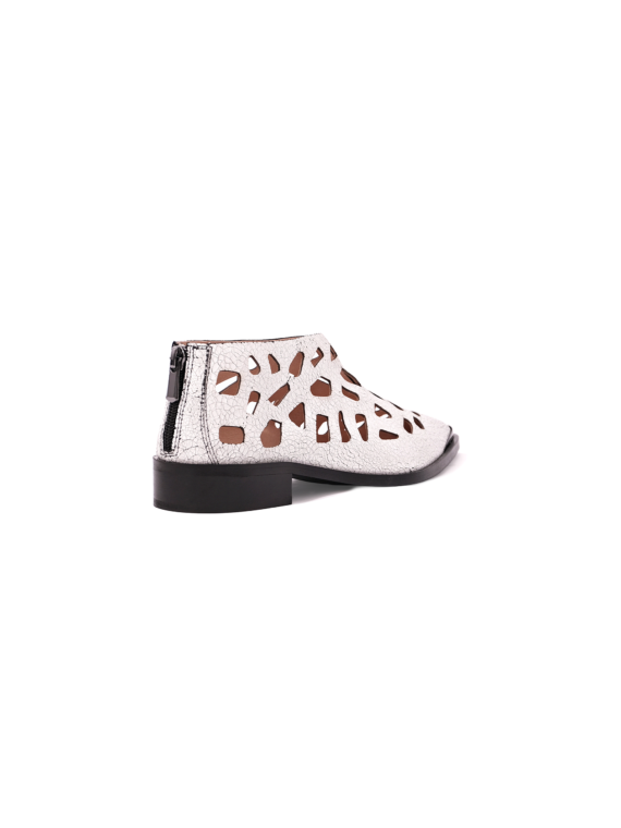 Pallas Greek Shoes White Crakle