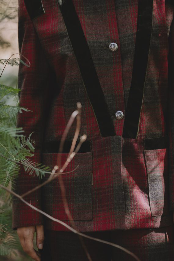 Pallas Jackson Blazer Crimson