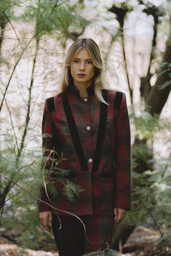 pallas Jackson Blazer Crimson