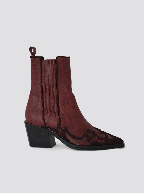 pallas Mid-height Fire Boots Burgundy