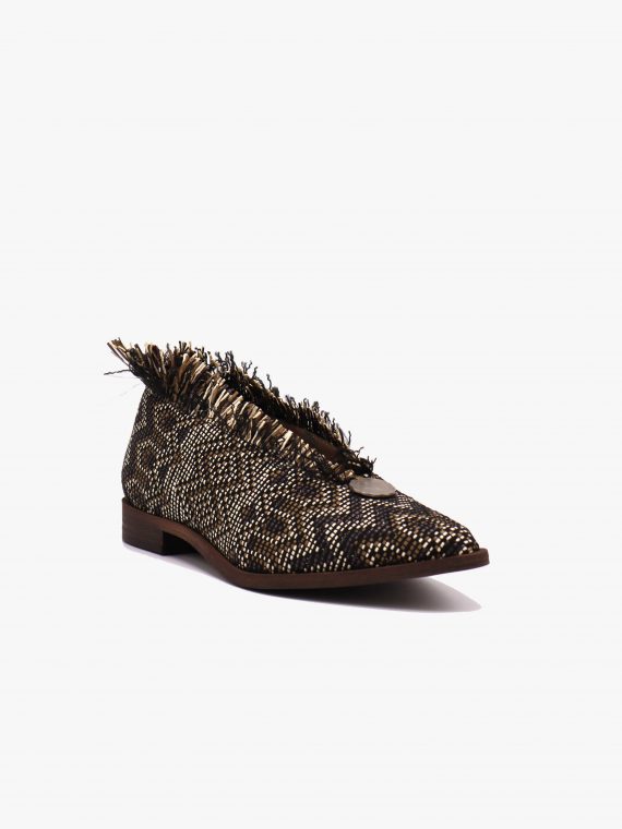 Pallas Rafia Boots Black