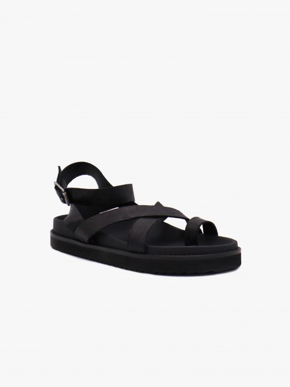 Pallas Strap Slippers Black