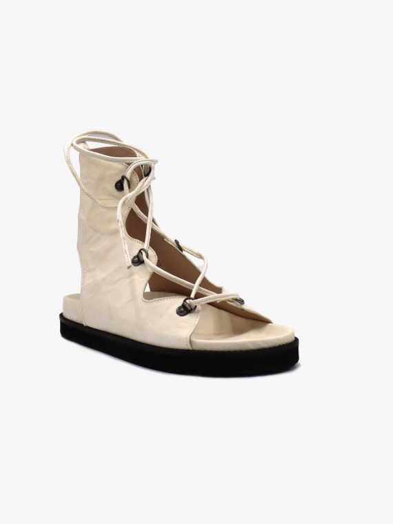 Pallas Tied Sandal White