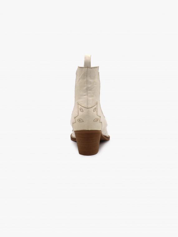 Pallas West Texture Off White Boots