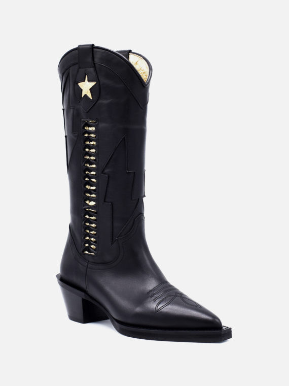 Pallas West Ziggy Boots Black