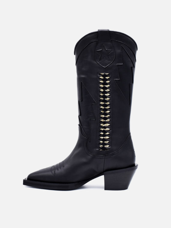 Pallas West Ziggy Boots Black