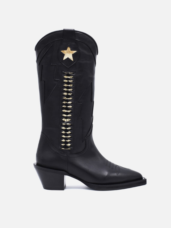 pallas West Ziggy Boots Black