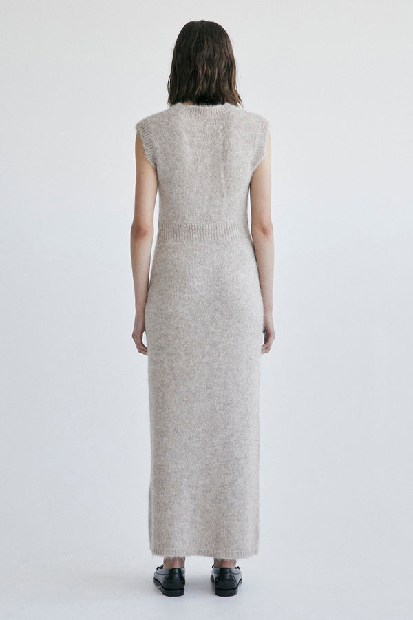 Palma Martîn Chiara Alpaca Wool Dress - Reversible Gray