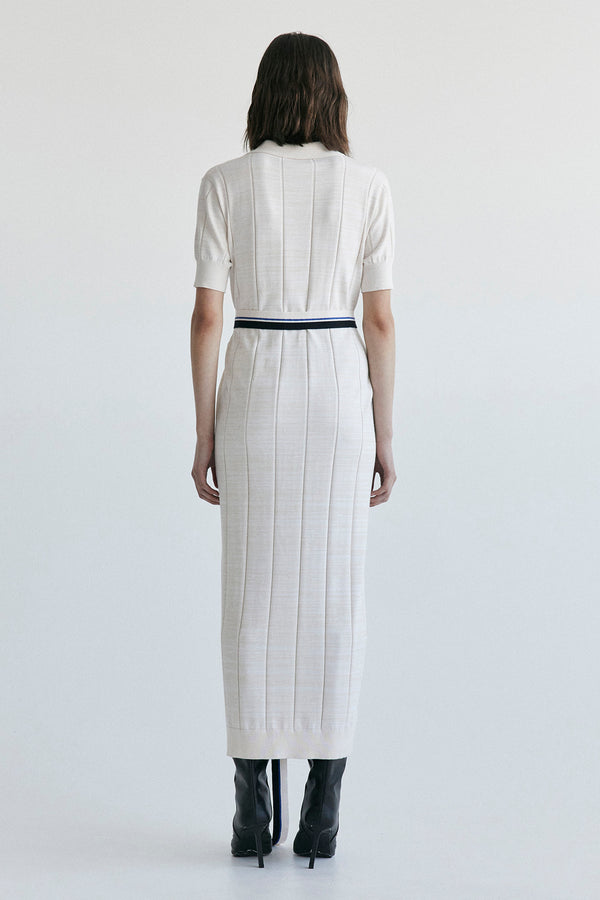 Palma Martîn Intera Knitted Polo Dress Gray