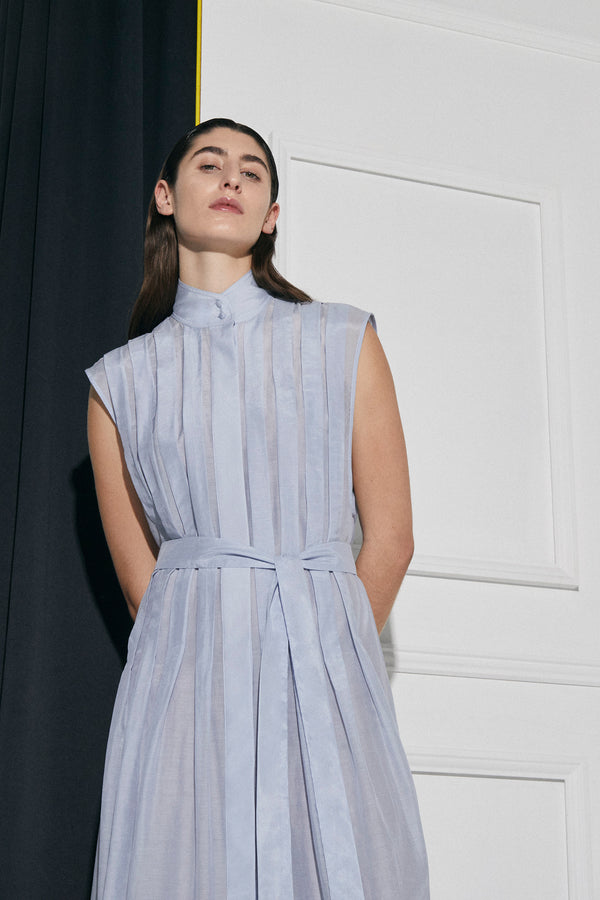 Palma Martîn Luna Pleated Shirt Dress
