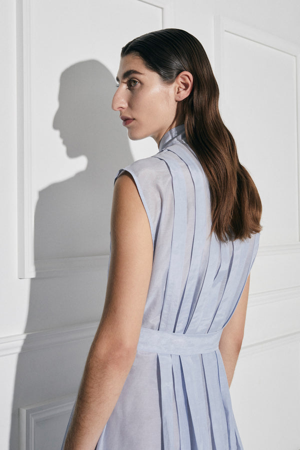 Palma Martîn Luna Pleated Shirt Dress