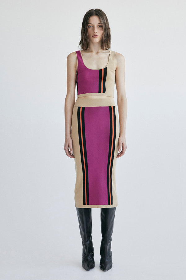 Palma Martîn Salerno Knitted Pencil Skirt