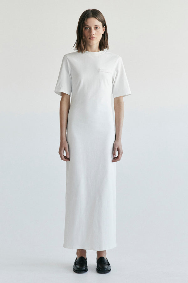 palma martîn Strada Maxi T-shirt Dress - Ivory gray