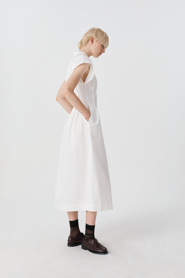 Palma Martîn Unchartered Pleated Dress - Ivory