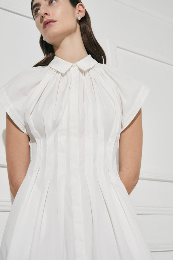 Palma Martîn Unchartered Pleated Dress - Ivory