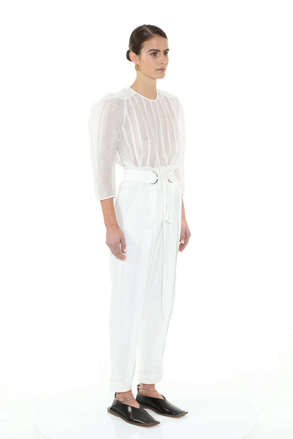 Palma Martîn Unsheathed Pleated Blouse